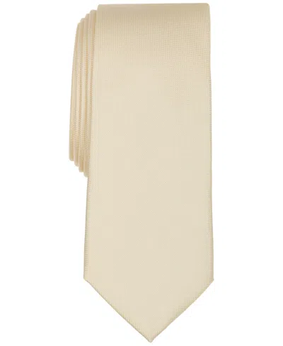 Alfani Men's Modern Solid Slim Tie, Macy's Exclusive In Neutral