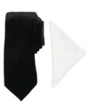 Alfani Men's Modern Textured Tie & Pocket Square Set, Created For Macy's In Black