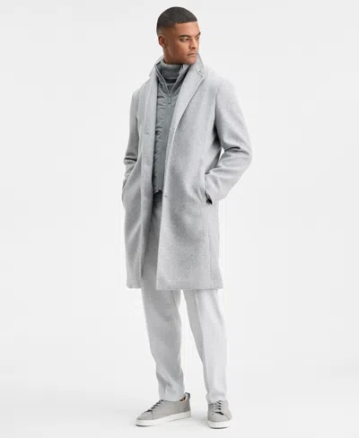 Alfani Men's Modular Wool Coat, Macy's Exclusive In Gray