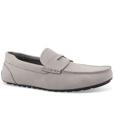 Alfani Men's Monteelle Driving Loafer, Created For Macy's In Grey