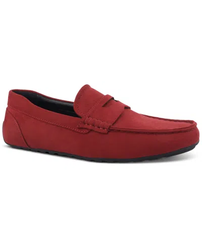 Alfani Men's Monteelle Driving Loafer, Created For Macy's In Red