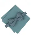 Alfani Men's Moores Geo Bow Tie And Pocket Square 2-piece Set, Macy's Exclusive In Green