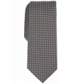 Alfani Men's Moores Geo-pattern Tie, Created For Macy's In Black