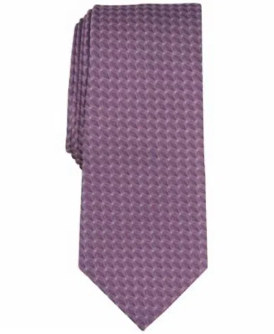Alfani Men's Moores Geo-pattern Tie In Pink In Purple