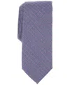 Alfani Men's Natron Geo-pattern Tie, Exclusively At Macy's In Purple