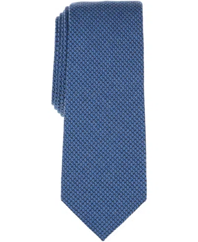 Alfani Men's Nebula Solid-pattern Tie, Macy's Exclusive In Blue