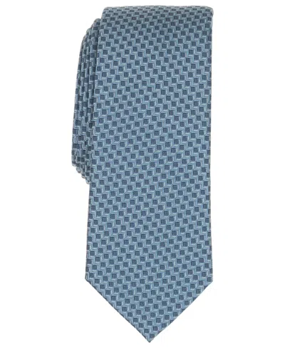 Alfani Men's Nemi Geo-pattern Tie, Exclusively At Macy's In Blue
