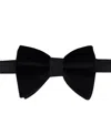 Alfani Men's Oversized Velvet Solid Bow Tie, Created For Macy's In Black