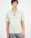 Alfani Men's Owen Pocket Shirt, Exclusively At Macy's In Green