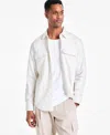 Alfani Men's Owen Regular-fit Button-down Shirt, Exclusively At Macy's In White