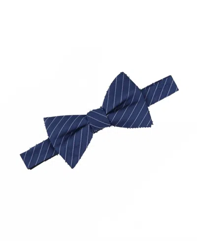 Alfani Men's Ozark Stripe Bow Tie In Navy In Blue