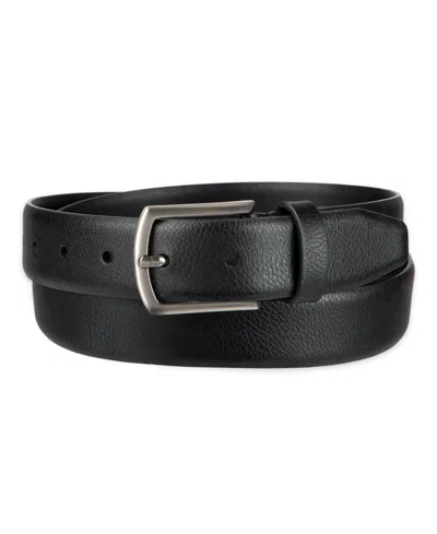 Alfani Men's Pebble Grain Feather Edge Dress Belt In Black