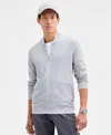 Alfani Men's Pique Knit Bomber Jacket, Created For Macy's In Gray