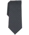 Alfani Men's Prince Geo-pattern Tie, Created For Macy's In Black