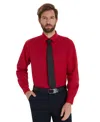 Alfani Men's Promo Solid Regular-fit Spread Collar Dress Shirt, Macy's Exclusive In Red