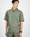 Alfani Mens Linen Shirt Shorts Exclusively At Macys In Green