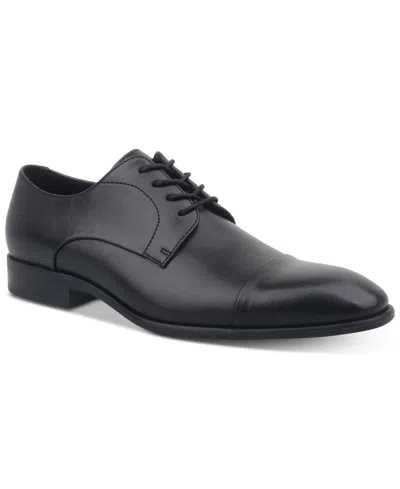 Alfani Men's Quinn Cap-toe Oxford Dress Shoe, Created For Macy's In Black