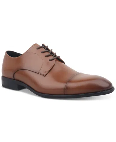 Alfani Men's Quinn Cap-toe Oxford Dress Shoe, Created For Macy's In Tan