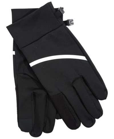 Alfani Men's Reflective Stripe Gloves, Macy's Exclusive In Black