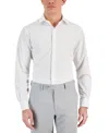 Alfani Men's Regular Fit 4-way Stretch Dress Shirt, Created For Macy's In Optic White
