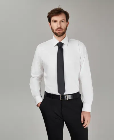 Alfani Men's Regular Fit Solid Dress Shirt, Macy's Exclusive In White