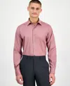 Alfani Men's Regular-fit Temperature Regulating Solid Dress Shirt, Created For Macy's In Pink