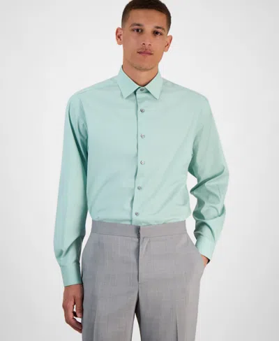 Alfani Men's Regular-fit Temperature Regulating Solid Dress Shirt, Created For Macy's In Multi