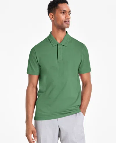 Alfani Men's Regular-fit Mercerized Polo Shirt, Created For Macy's In Green