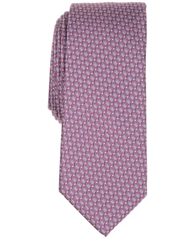 Alfani Men's Renato Geometric Pattern Slim Tie, Macy's Exclusive In Green