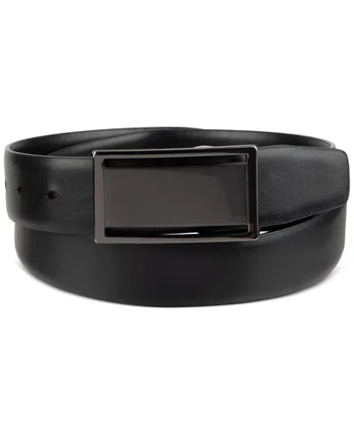 Alfani Men's Reversible Cut-out Plaque Belt, Created For Macy's In Oxford