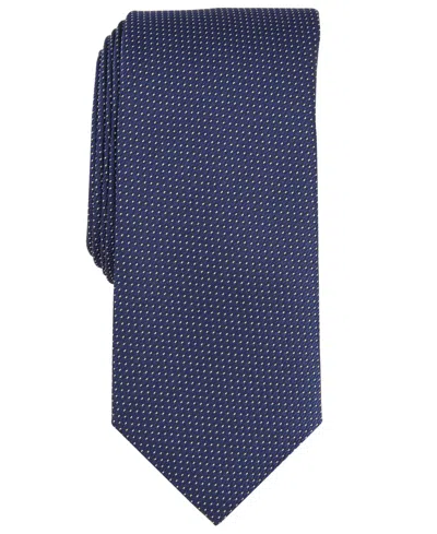 Alfani Men's Sawyer Textured Tie, Created For Macy's In Navy