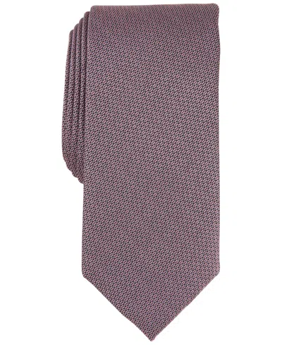 Alfani Men's Sawyer Textured Tie, Created For Macy's In Pink