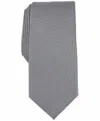 Alfani Men's Sawyer Textured Tie In White In Gray