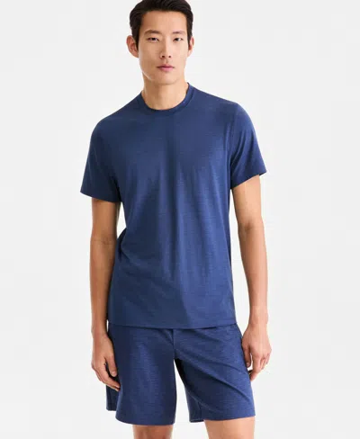Alfani Men's Short-sleeve Performance T-shirt, Macy's Exclusive In Blue