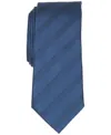 Alfani Men's Sidney Stripe Tie, Created For Macy's In Medium Blue