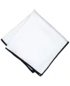 Alfani Men's Silk Solid Rolled Border Pocket Square, Macy's Exclusive In White