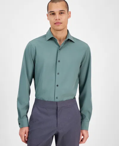 Alfani Men's Slim Fit 4-way Stretch Dress Shirt, Created For Macy's