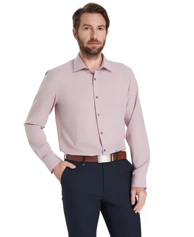 Alfani Men's Slim-fit Performance Solid Dress Shirt, Macy's Exclusive In Pink
