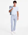 Alfani Men's Slim-fit Stretch Solid Suit Pants, Created For Macy's In Blue