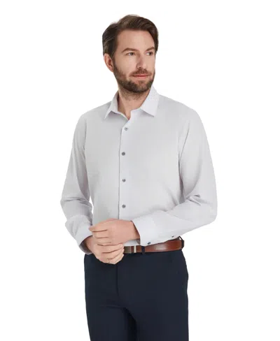 Alfani Men's Slim Fit Solid Dress Shirt, Macy's Exclusive In Gray