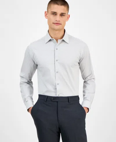 ALFANI MEN'S SLIM-FIT TEMPERATURE REGULATING DRESS SHIRT, CREATED FOR MACY'S