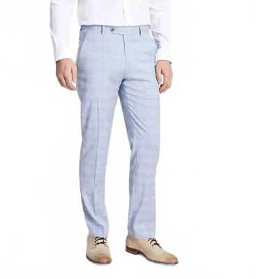 Alfani Men's Slim-fit Suit Pants In Plaid Blue