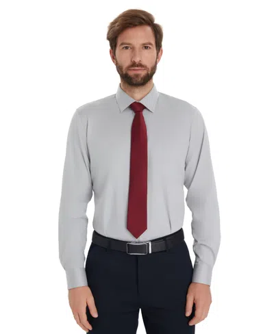 Alfani Men's Solid Slim-fit Dress Shirt, Macy's Exclusive In Blue