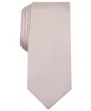 Alfani Men's Solid Texture Slim Tie, Created For Macy's In Camel