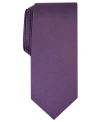 ALFANI MEN'S SOLID TEXTURE SLIM TIE, CREATED FOR MACY'S