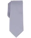Alfani Men's Solid Texture Slim Tie, Created For Macy's In Lavender