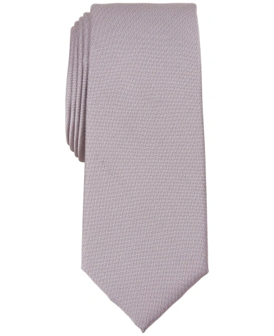 Alfani Men's Solid Texture Slim Tie, Created For Macy's In Lt Pink