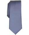 Alfani Men's Solid Texture Slim Tie, Created For Macy's In Neutral