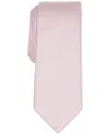 Alfani Men's Solid Texture Slim Tie, Created For Macy's In Pink