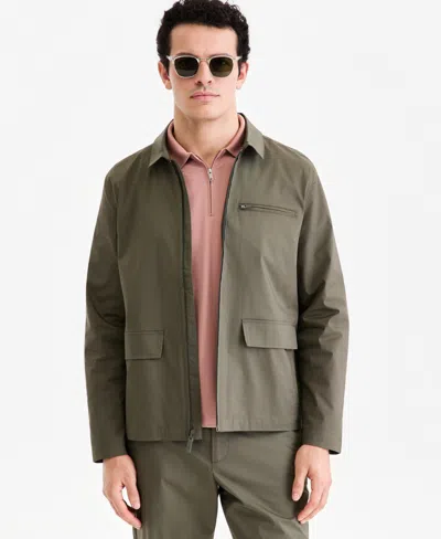 Alfani Men's Spring Utility Jacket, Macy's Exclusive In Green